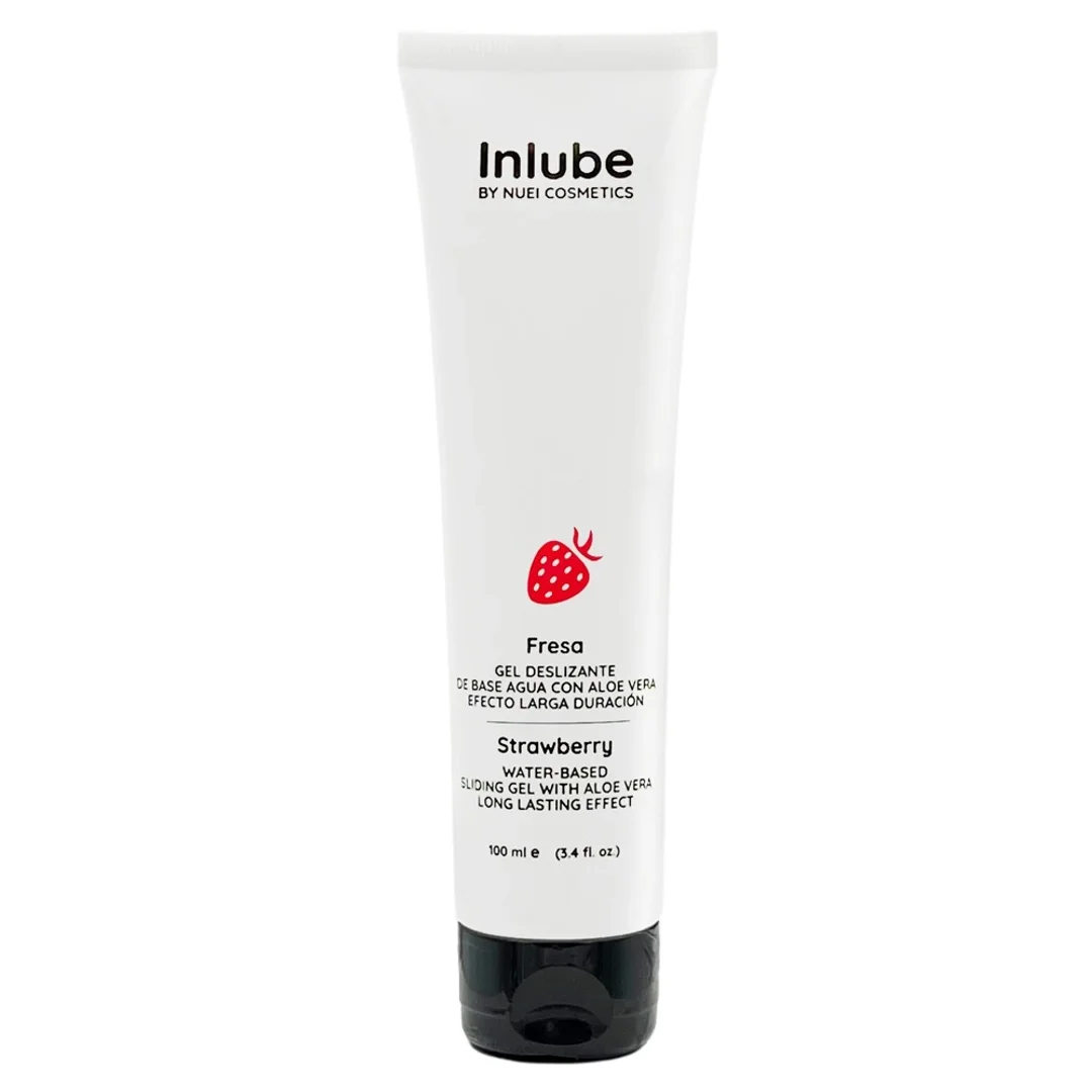 Nuei Inlube Water-Based Sliding-Gel Truskawkowy Lubrykant 100ml Wegański