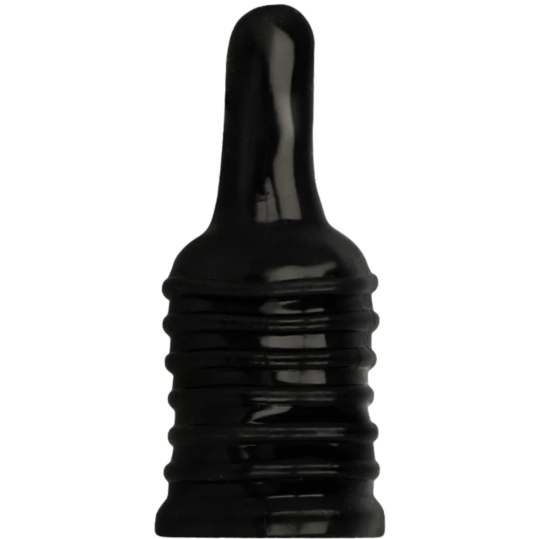 OhMama Fetish silikonowy naparstek analny z teksturowaną powierzchnią 6cm