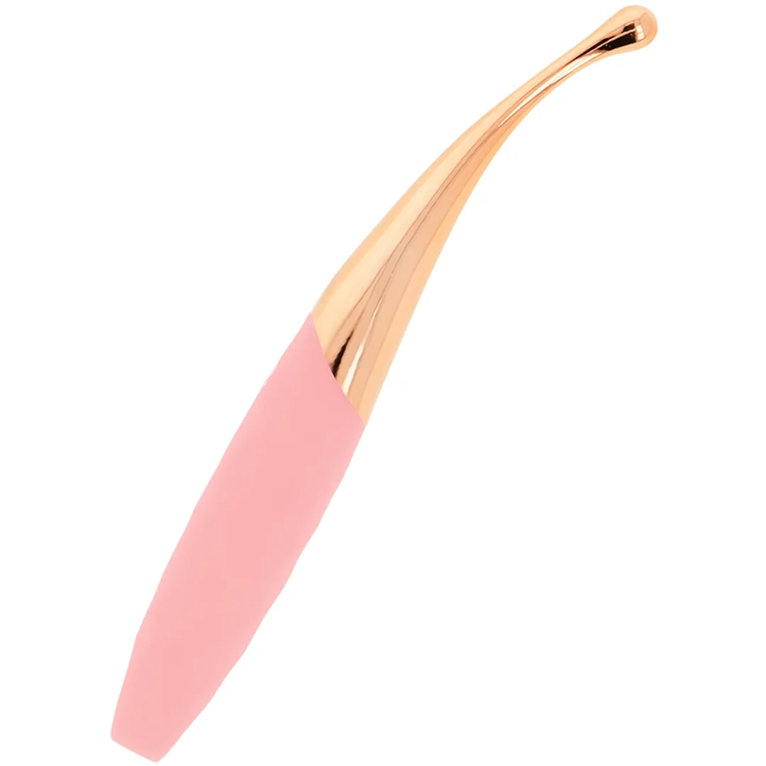 OHMAMA Stymulator punktowy 36 trybow rożowo-złoty ładowany USB