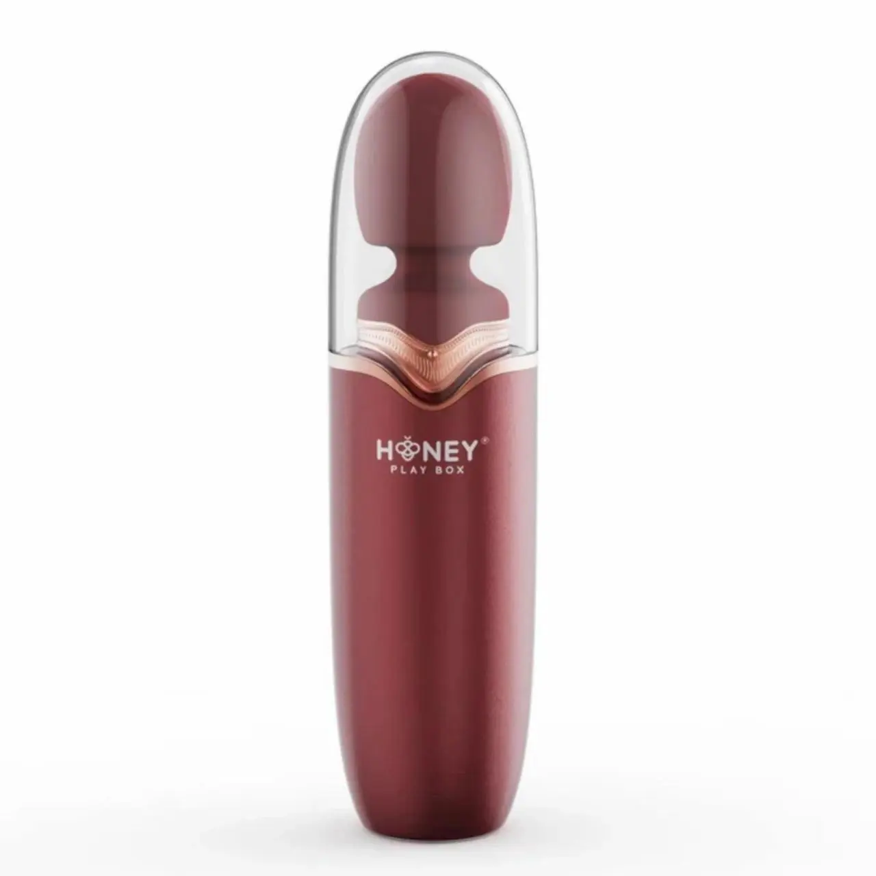 HoneyPlayBox Stormi - Czerwony masażer z funkcją podgrzewania, 9 trybow
