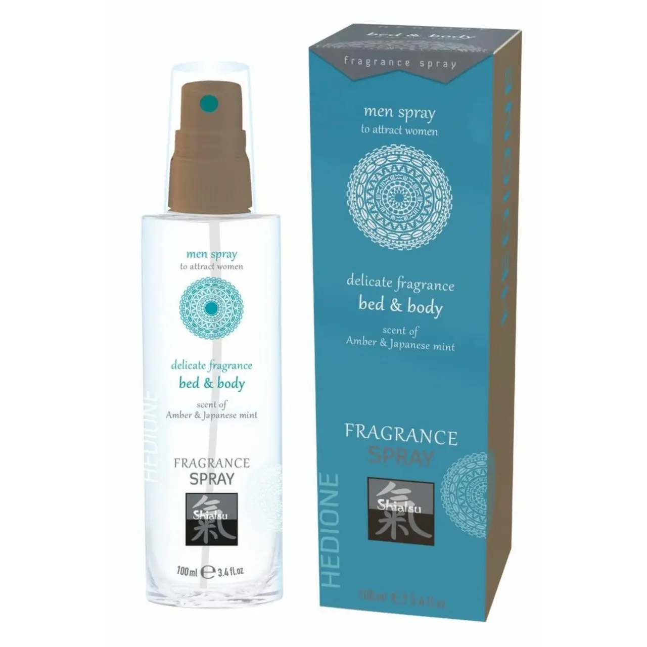 HOT Bed & Body Spray Amber & Japanese Mint - perfumowany spray dla mężczyzn