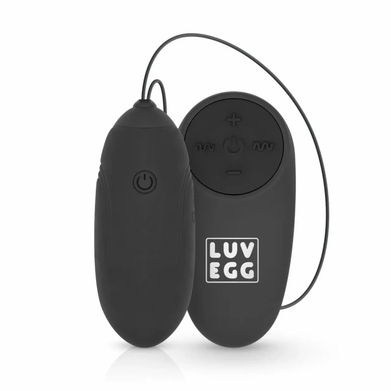 LUV EGG Black - Model zdalny, 10 trybow, silikon, ładowalny
