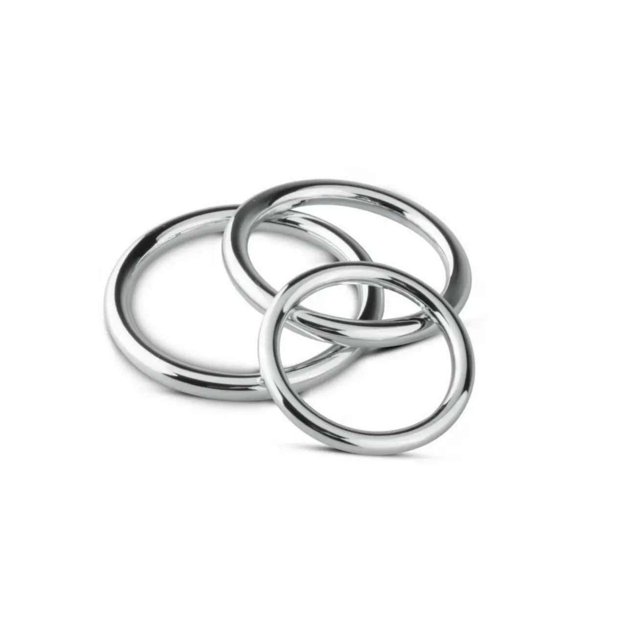 Sinner Gear Zestaw Metalowych Pierścieni Anatomicznych 3 Rozmiary