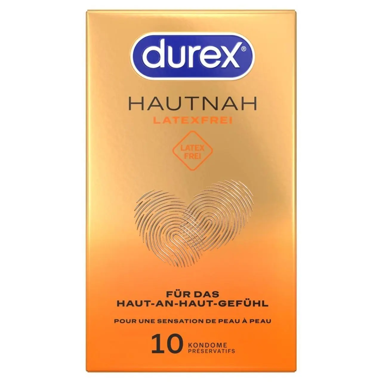 Durex Hautnah Latexfrei 10 szt. anatomiczne prezerwatywy bez lateksu