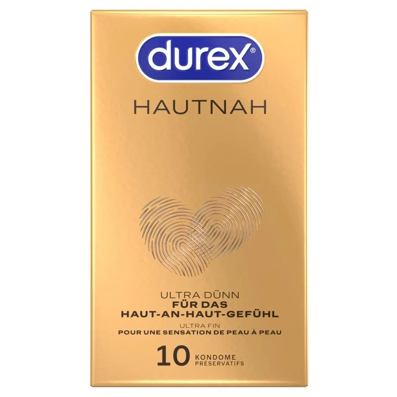 Durex Hautnah 10 sztuk - ultracienkie prezerwatywy anatomiczne