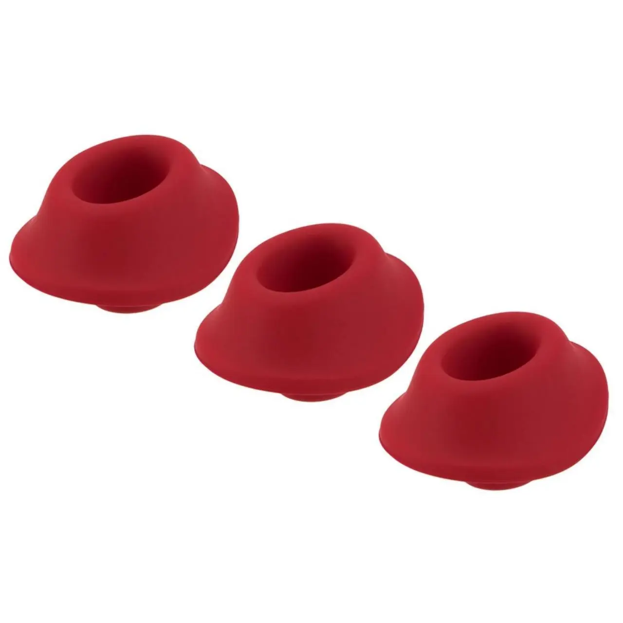 Womanizer W-Heads S 3 szt. silikonowe nasadki wymienne czerwone