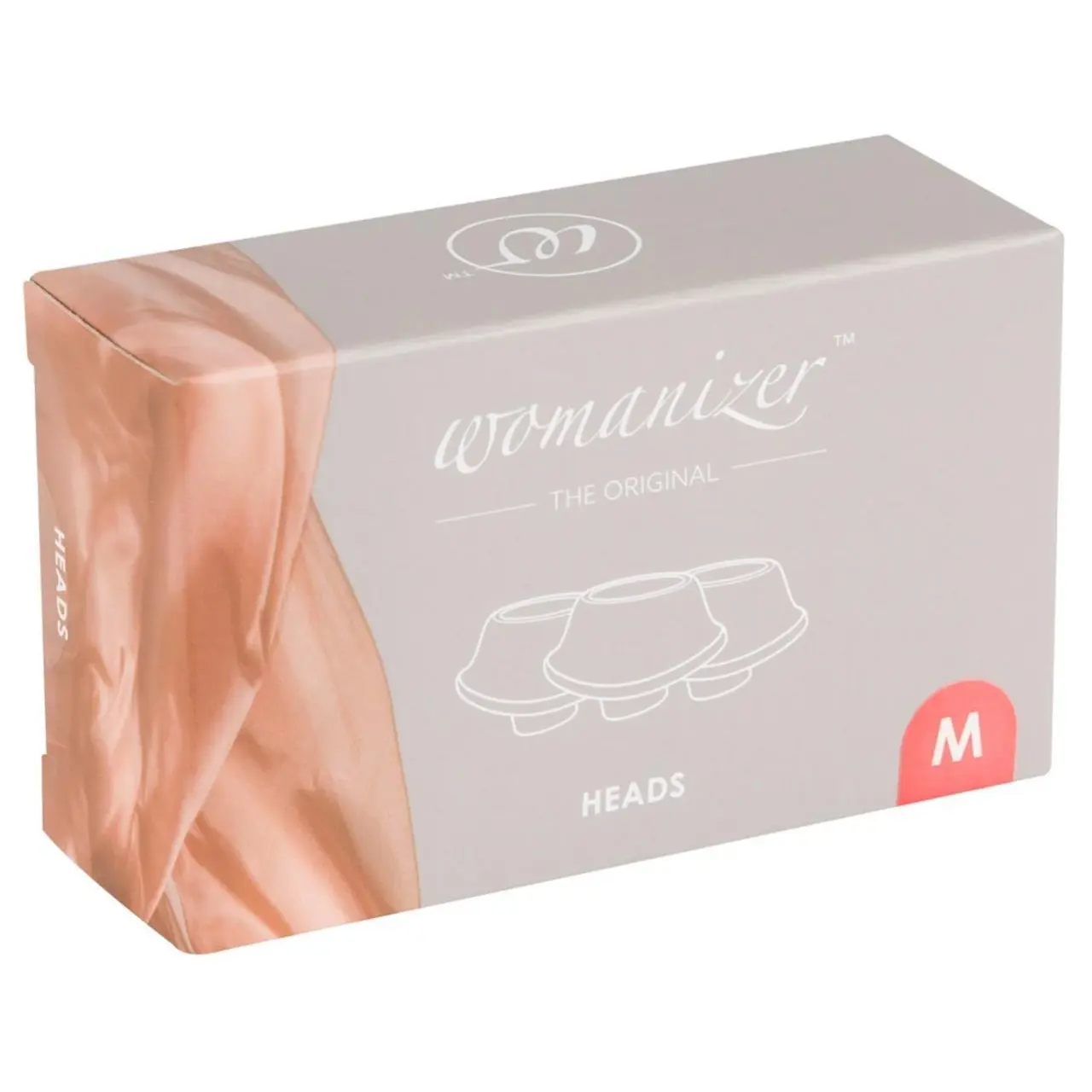 Womanizer W-Heads M zestaw 3 silikonowych nakładek Raspberry