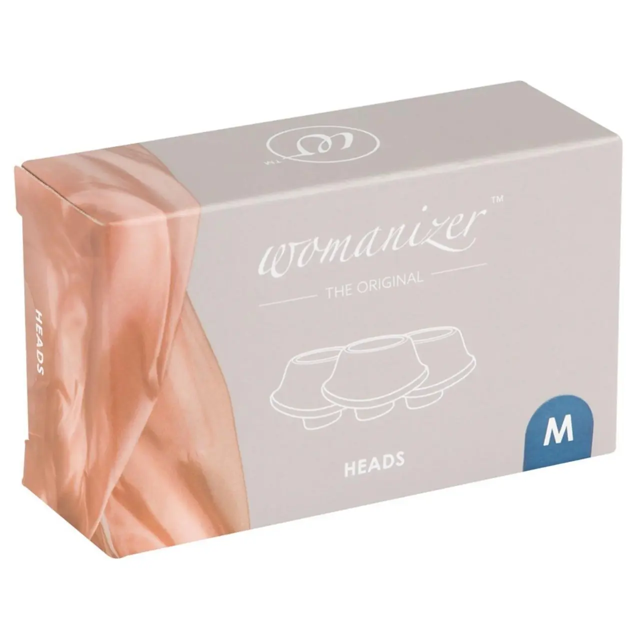 Womanizer W-Heads 3 szt. Medium Blueberry - silikonowe nakładki wymienne