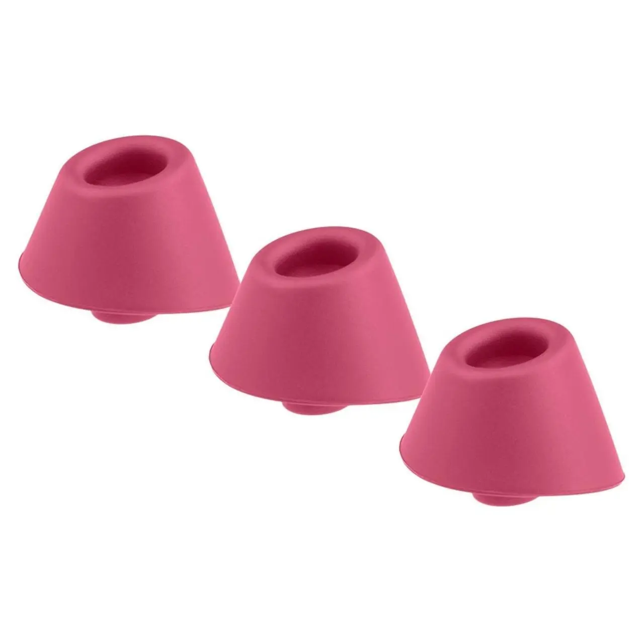 Womanizer W-Heads S Raspberry - Zapasowe Nasadki Silikonowe 3 sztuki