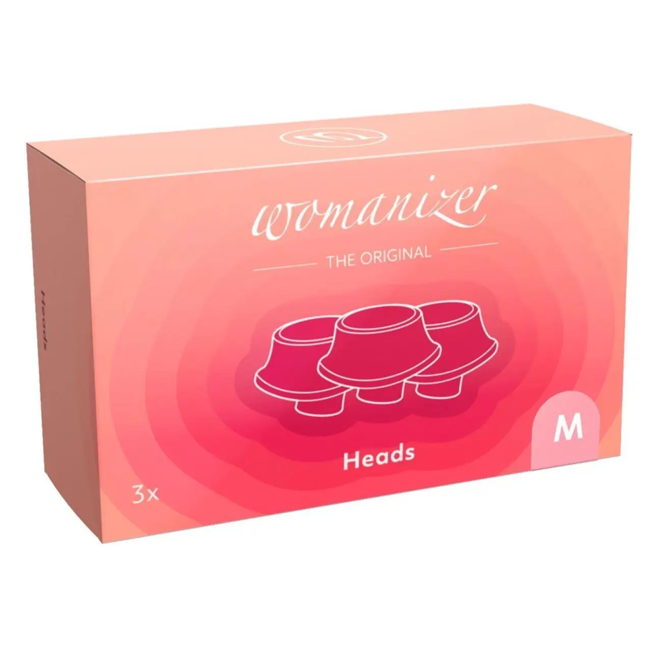 Womanizer W-Heads 3 szt. Rozmiar M - silikonowe nakładki wymienne
