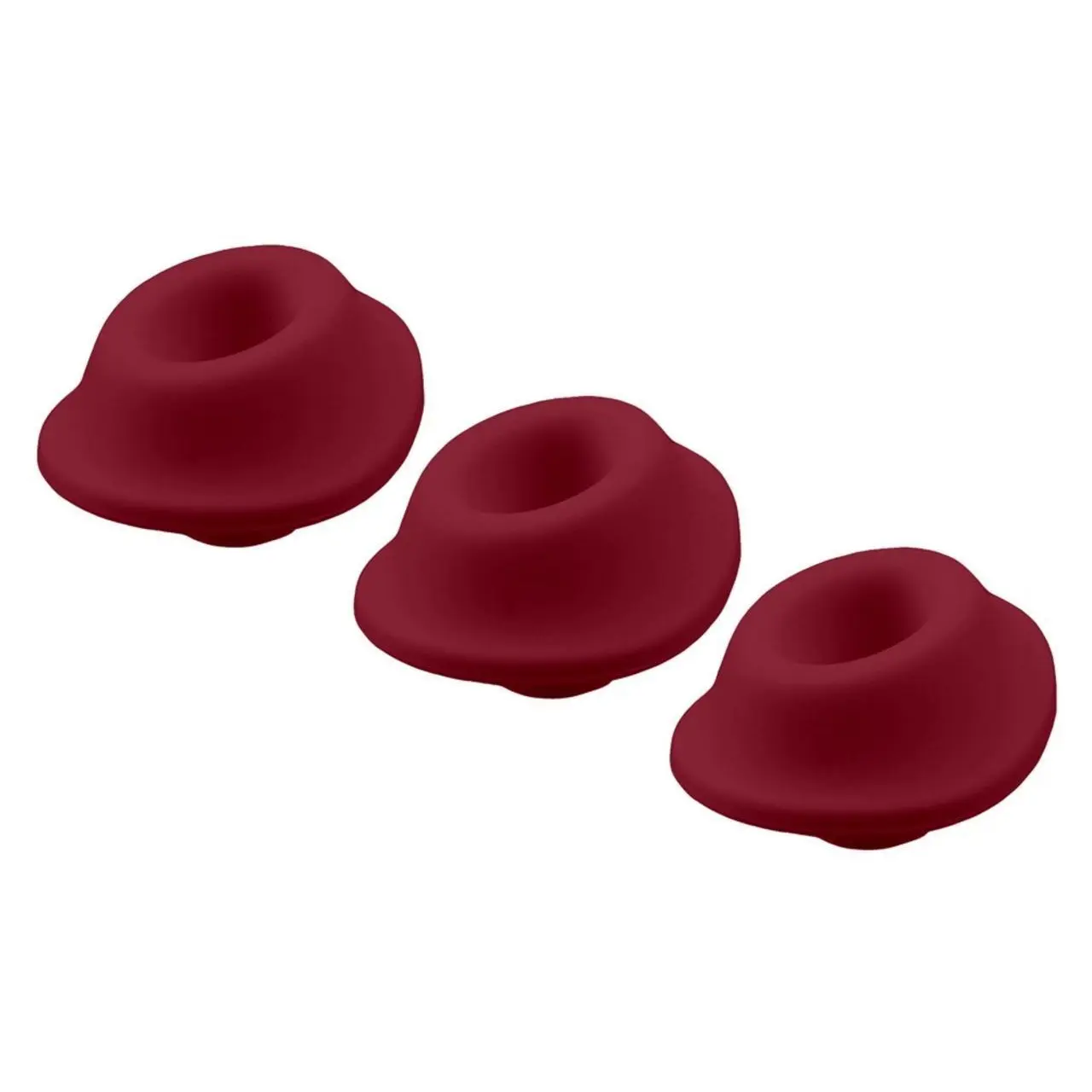 Womanizer Zestaw 3 Nakładek S Bordeaux - do Premium 2/Classic 2, silikon