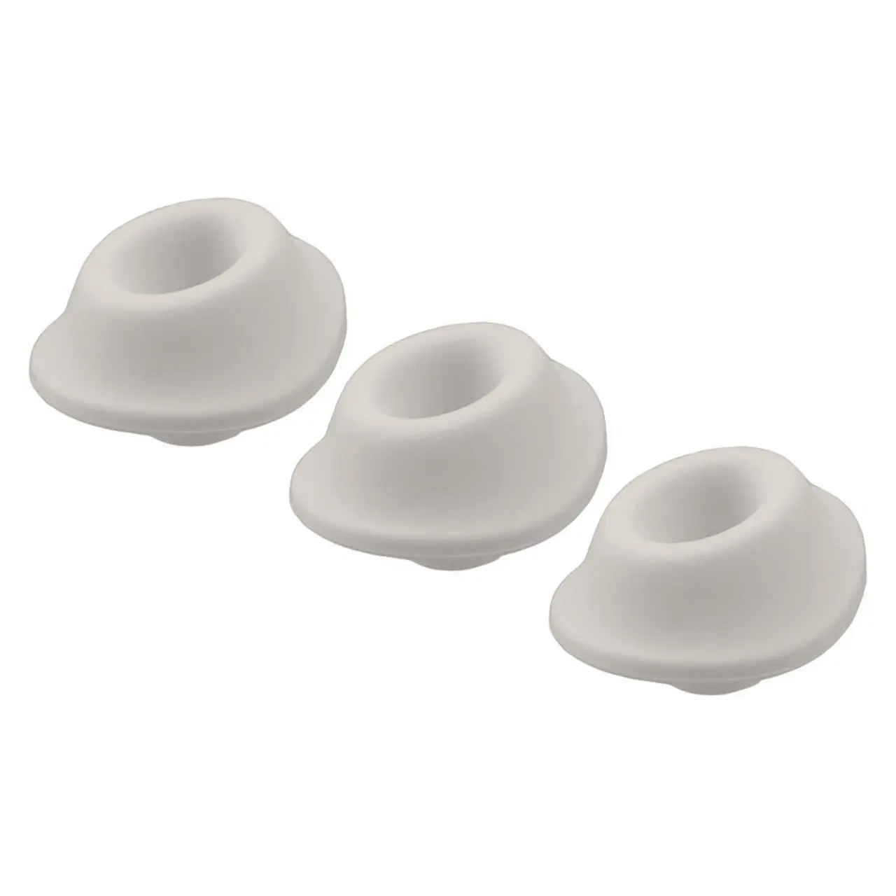 Womanizer W-Heads S Grey - Zestaw 3 nakładek silikonowych szarych S