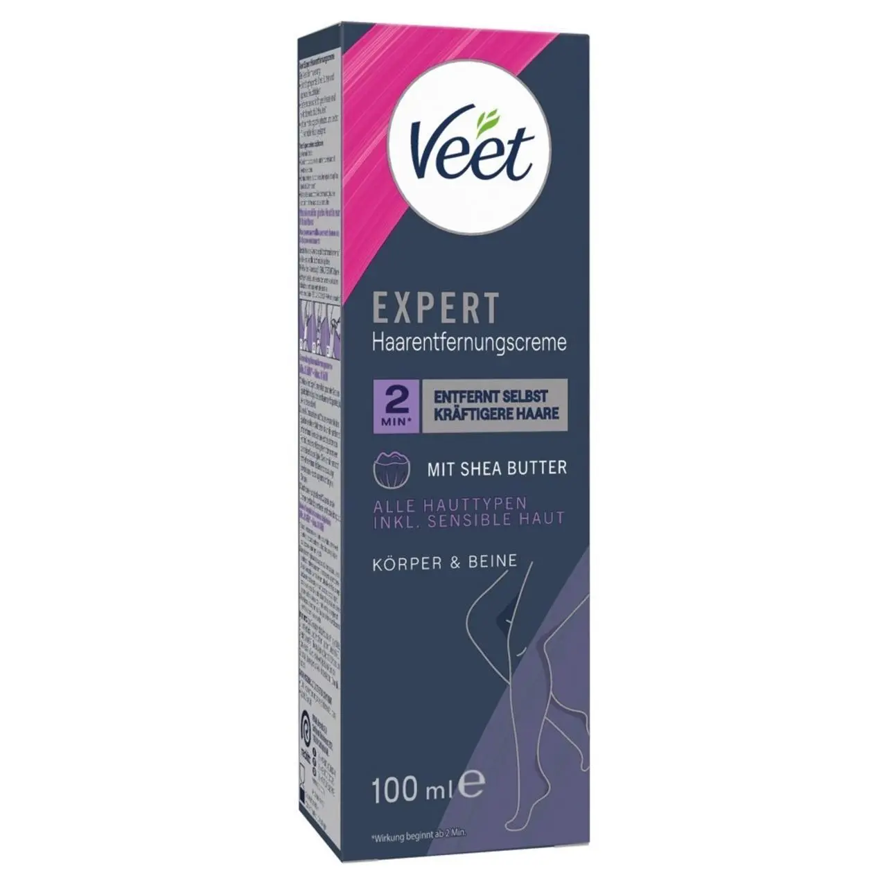Veet EXPERT Krem do Depilacji Ciała i Nog 100ml, Shea Butter
