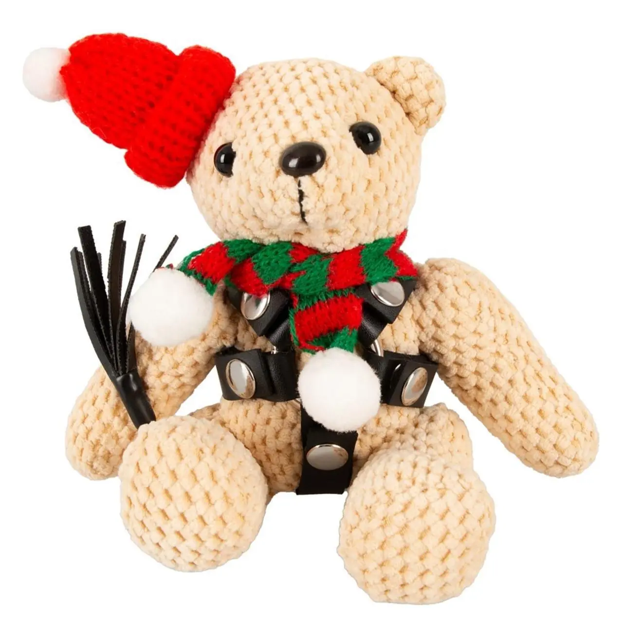 Bad Kitty Teddy Winter Edition maskotka z uprzężą i brelokiem 11 cm