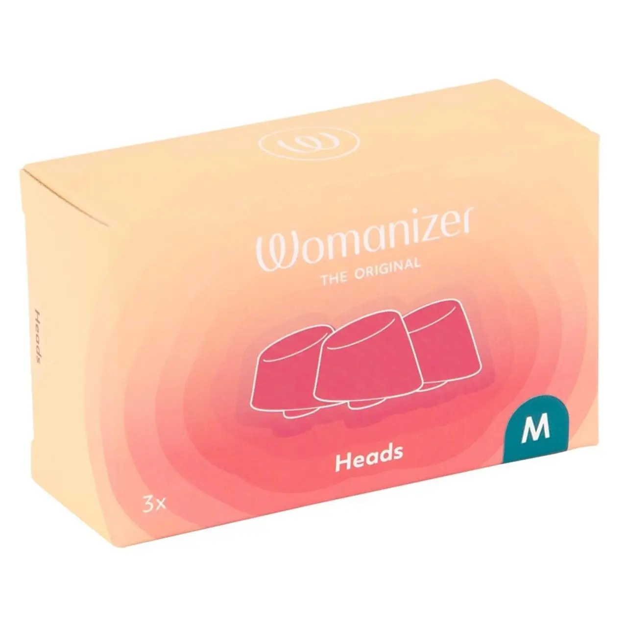 Womanizer W-Heads 3x M - Zapasowe Nasadki Stymulujące, Rozmiar M