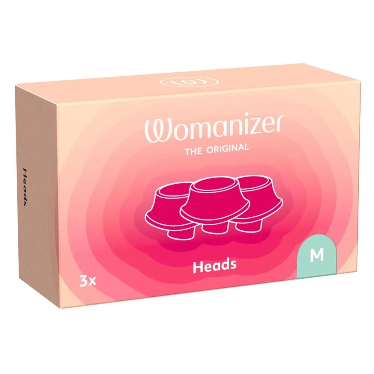 Womanizer Next - Zapasowe końcowki silikonowe M, 3 sztuki, Sage