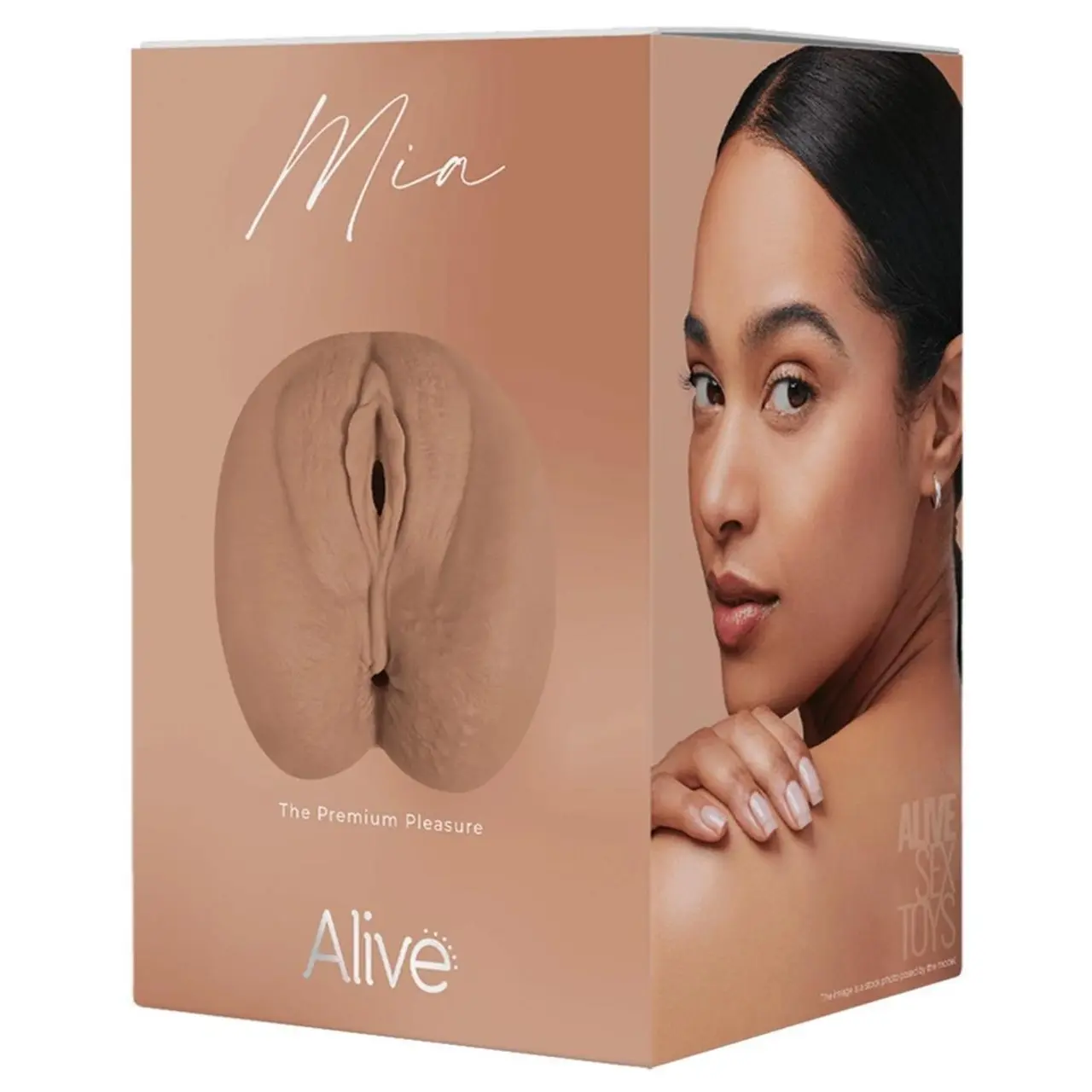 Alive Mia XL - Intymna maszyna dwukanałowa z miękkiego TPE 14,6 cm