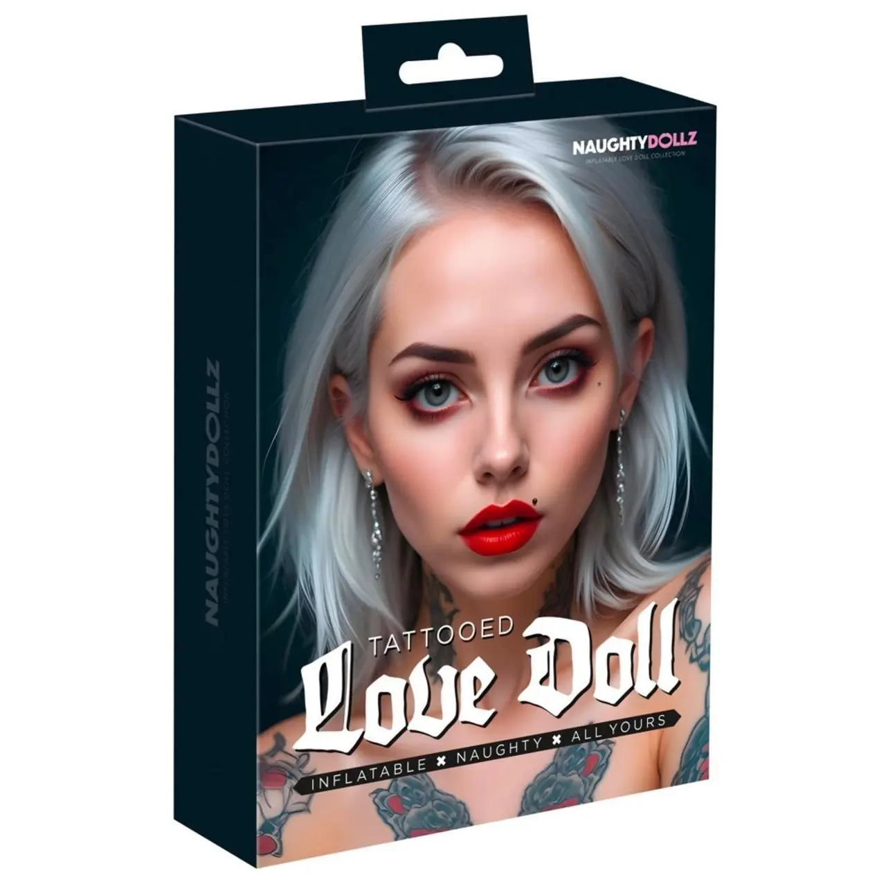 NaughtyDollz Tattoed Doll 152 cm - dmuchana figura z tatuażami
