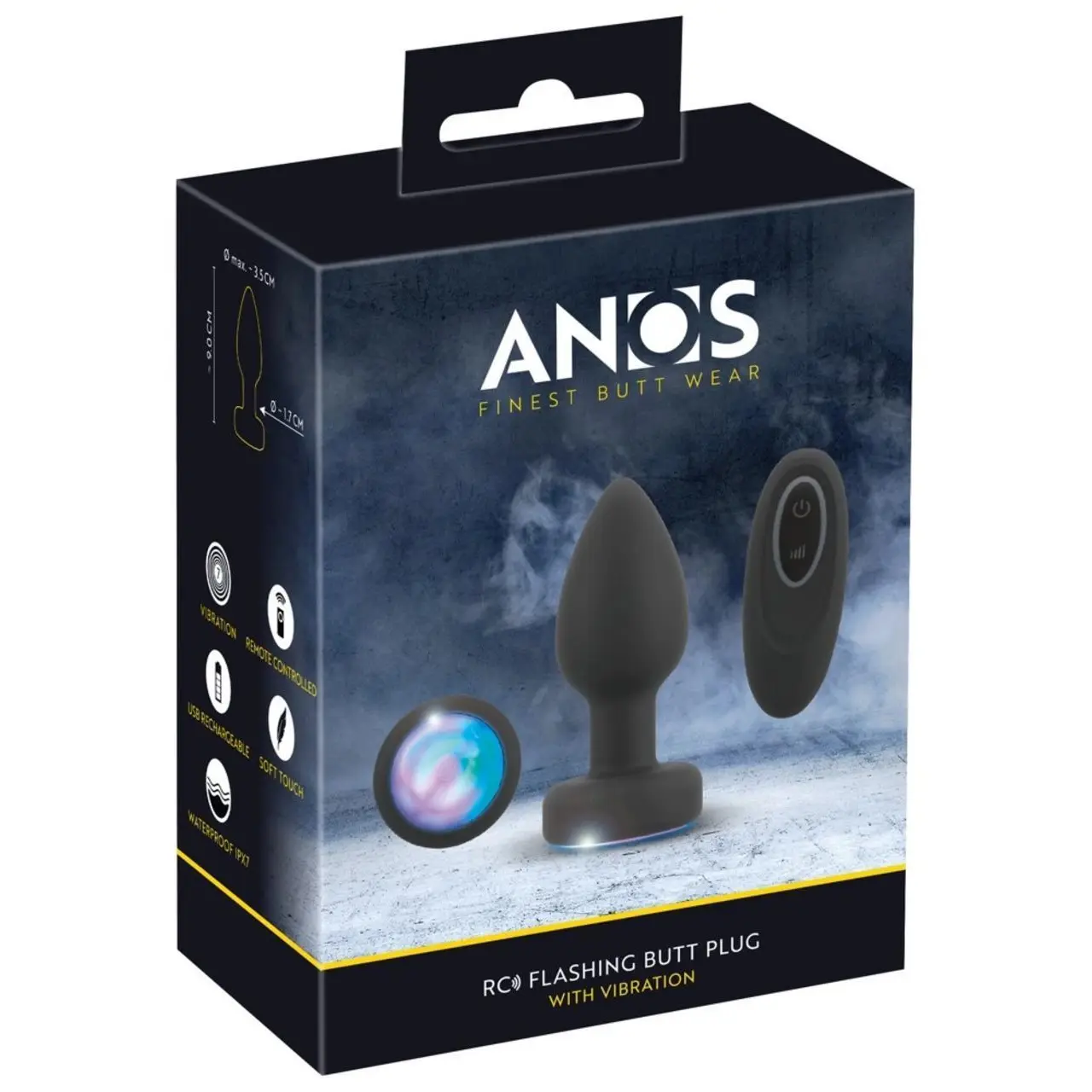 ANOS RC Flashing - silikonowy stożkowy korek z podświetleniem LED i pilotem