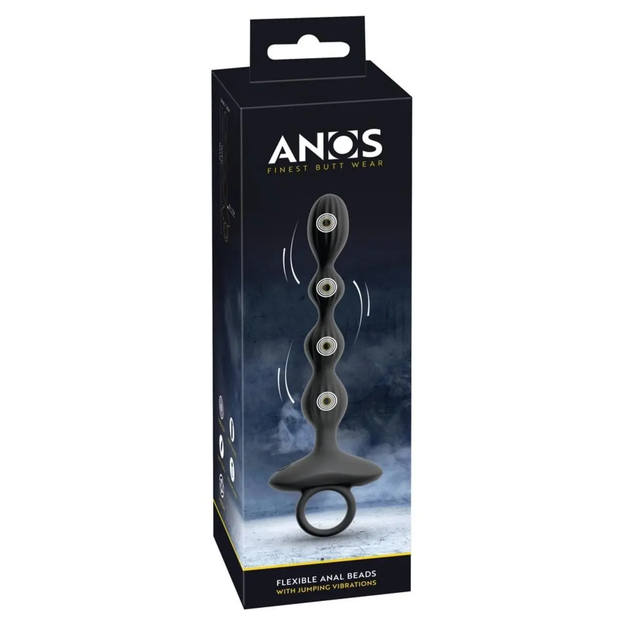 ANOS Flexible Beads model wibrujący silikonowy 21,1 cm czarny