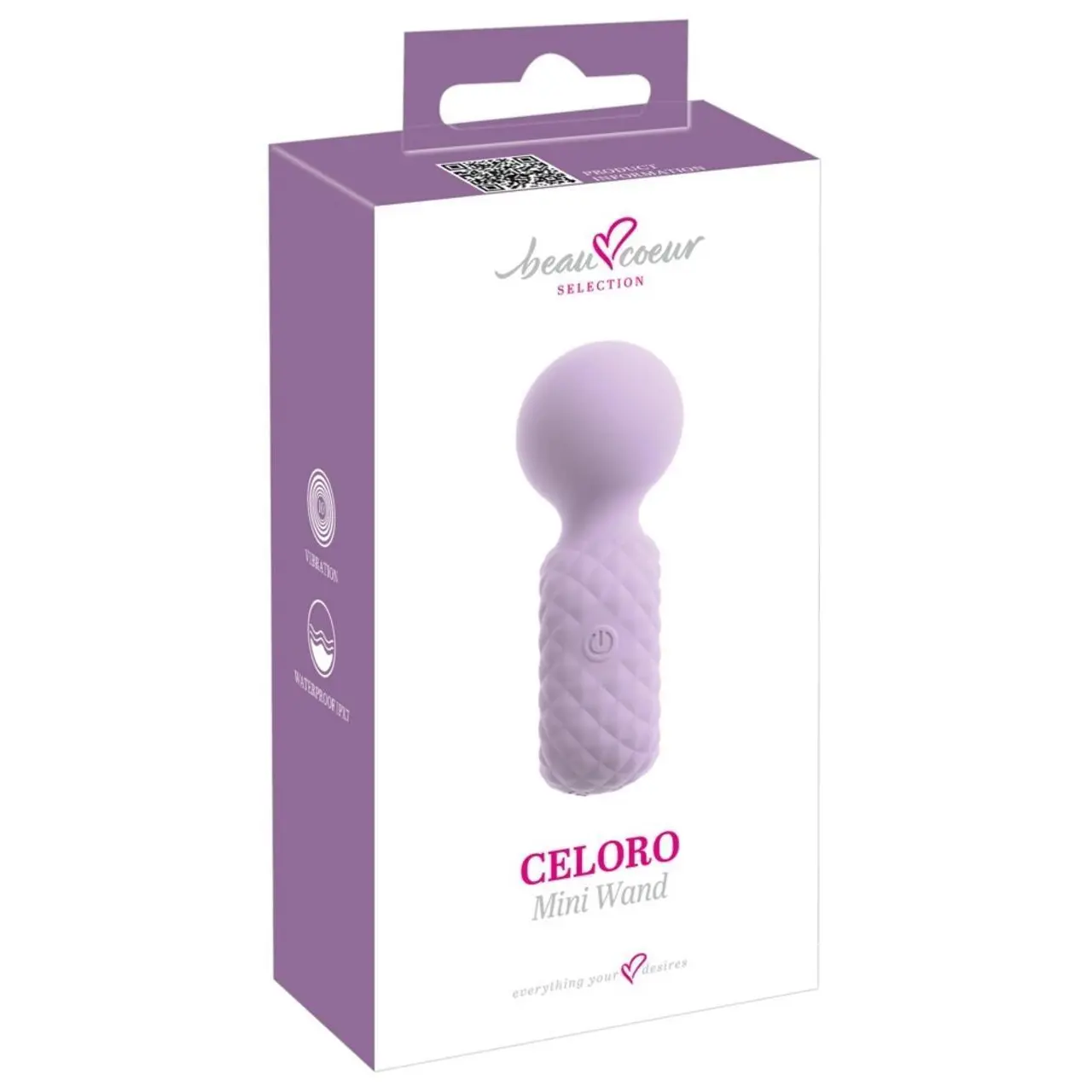 beau coeur Celoro Mini Wand masażer kompaktowy 10 trybow wodoodporny