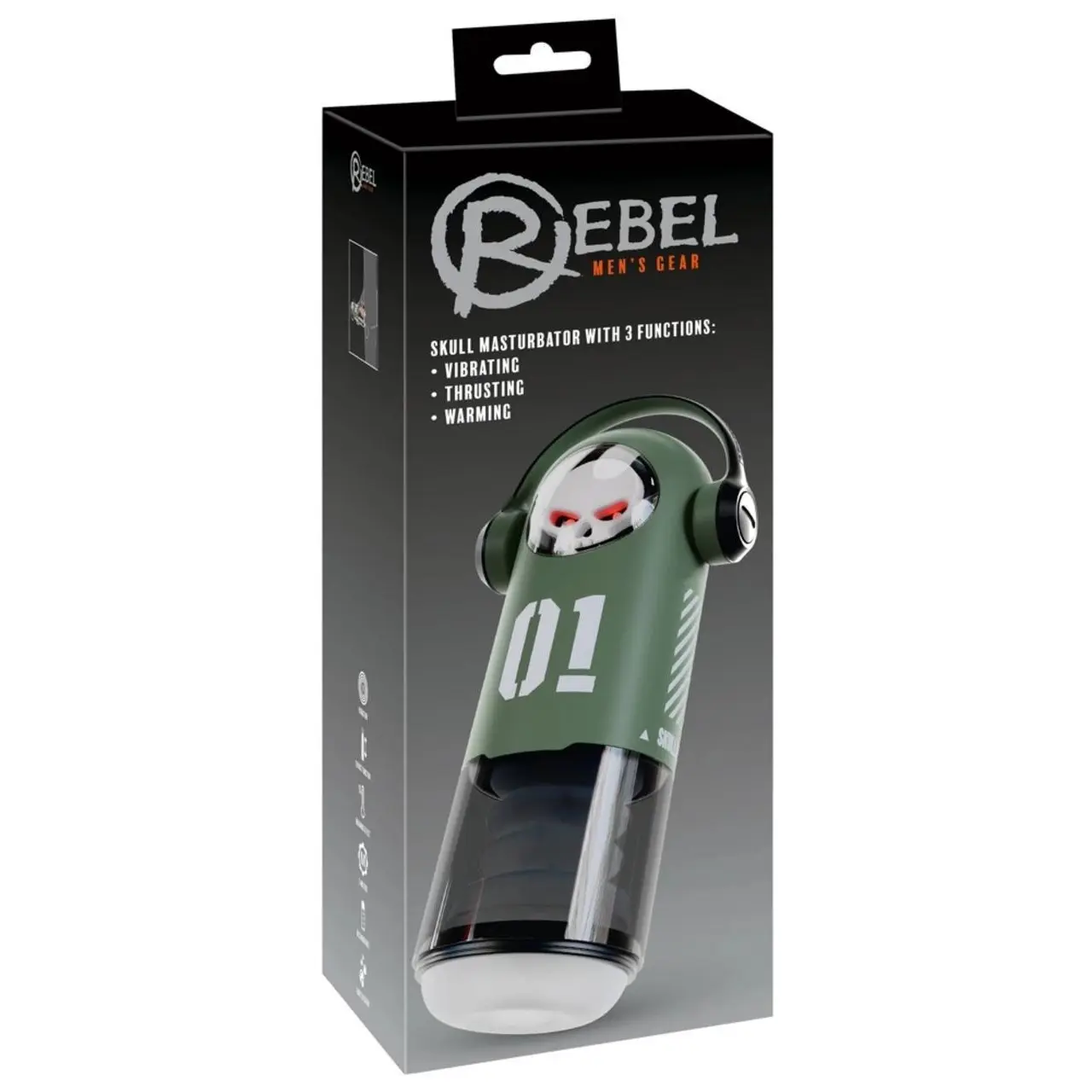 Rebel Skull 3F - Innowacyjna maszyna intymna z funkcją podgrzewania
