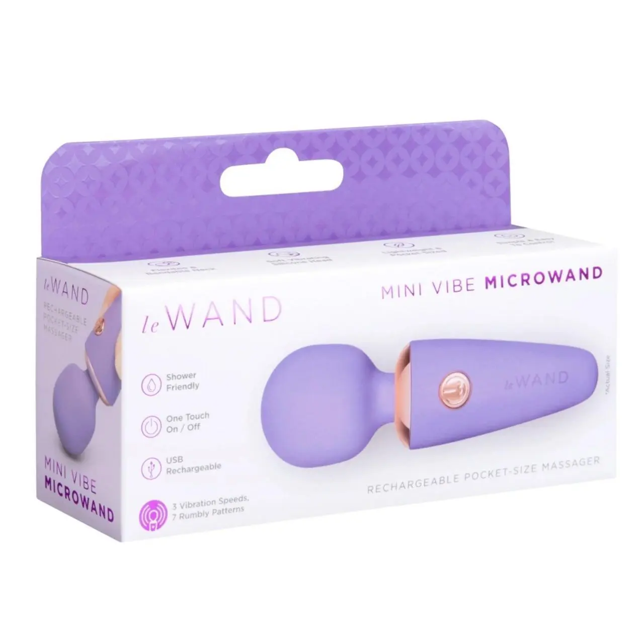 le Wand Mini Microwand Rose - Kompaktowy masażer relaksacyjny USB 10 cm