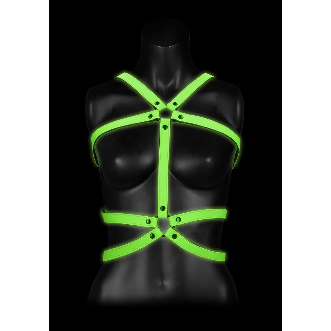 Ouch! Glow in the Dark Kamizelka Regulowana L/XL - Świecąca Uprząż