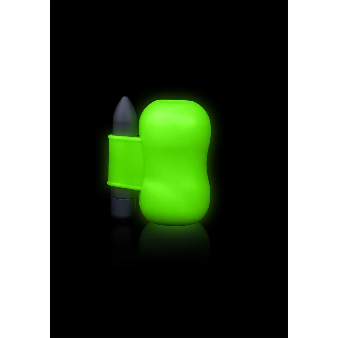 Ouch! Glow in the Dark - model wibrujący, świecący, zielony