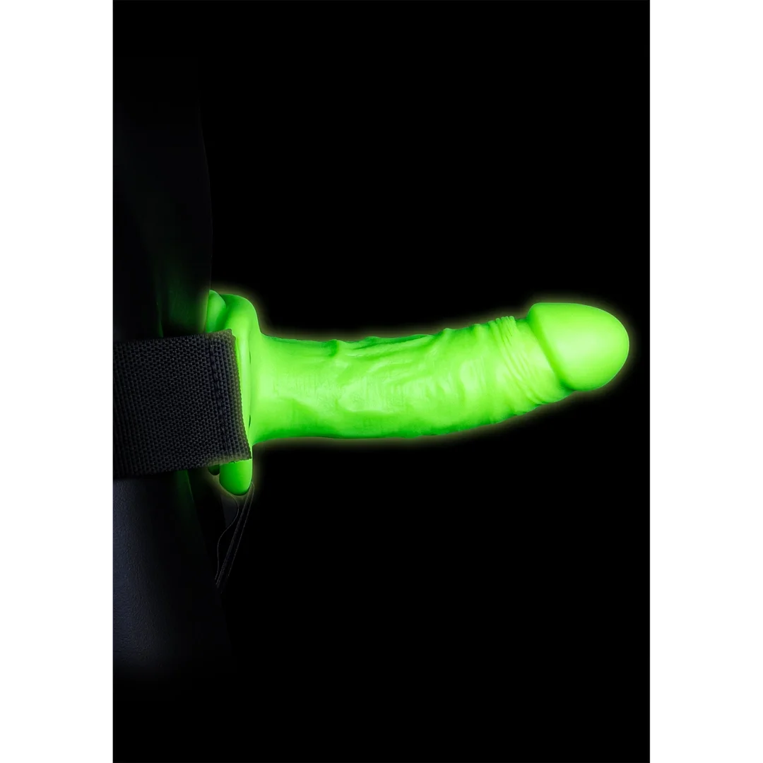 Ouch! Glow in the Dark uprząż z paskiem, świecąca, 18 cm, zielona