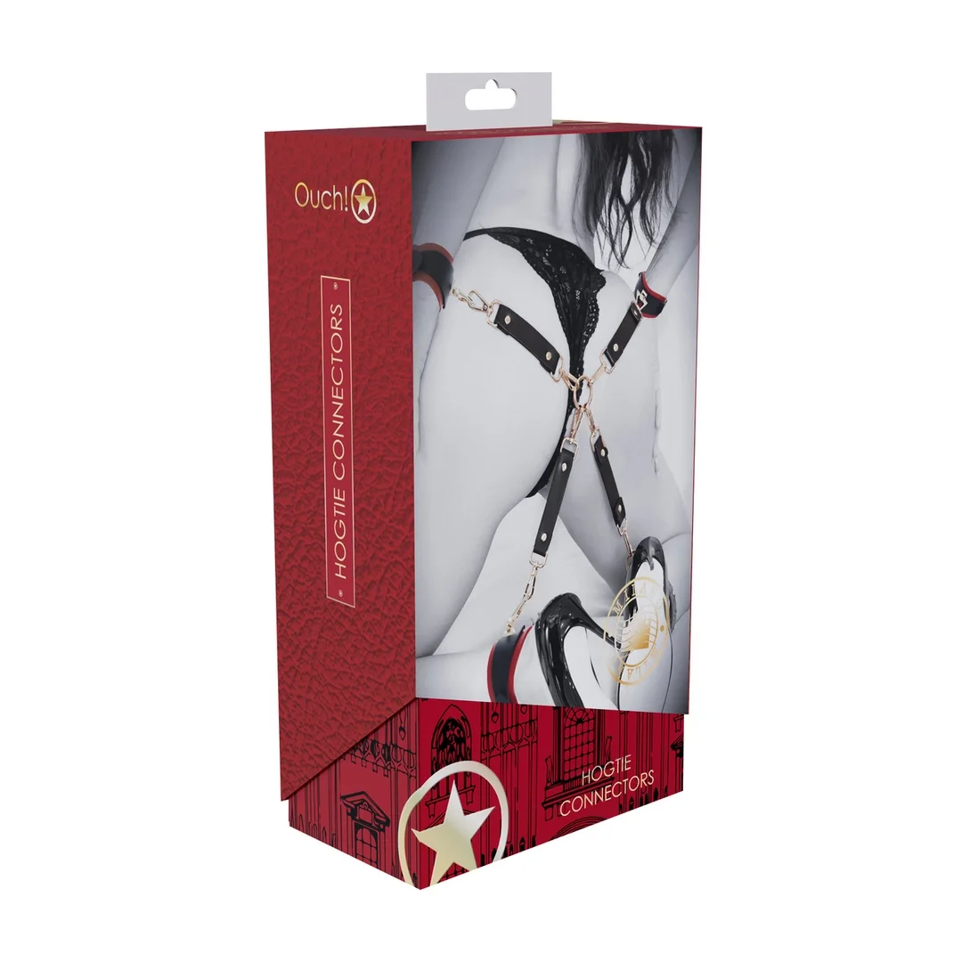 Ouch! Milan Collection Hogtie Connectors czarno-czerwony system łączący
