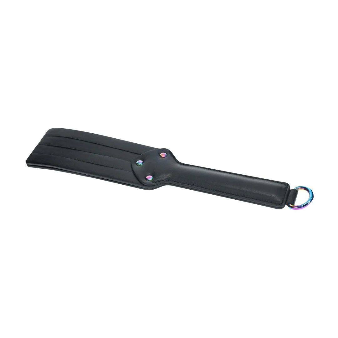Ouch! Venice Collection Paddle Black - elegancka skorzana łopatka