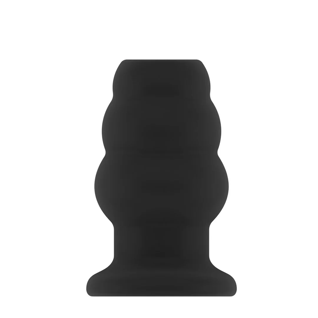 Ouch! Zatyczka anatomiczna z tunelem, średnia, model No.50, czarna