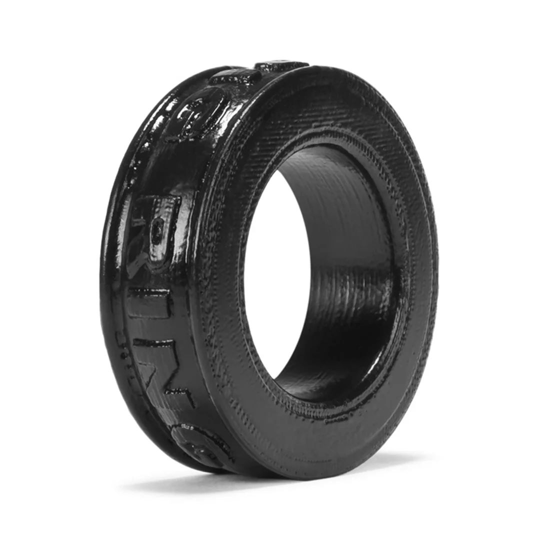 Oxballs Pig-Ring silikonowy pierścień anatomiczny czarny 3,5 cm