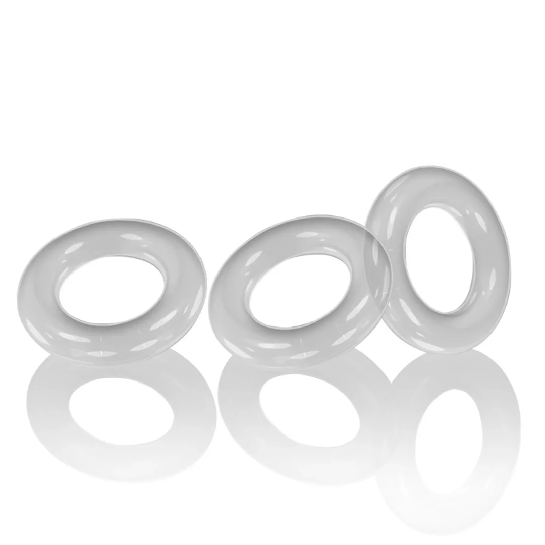 Oxballs Willy Rings 3-pack elastyczne pierścienie przezroczyste