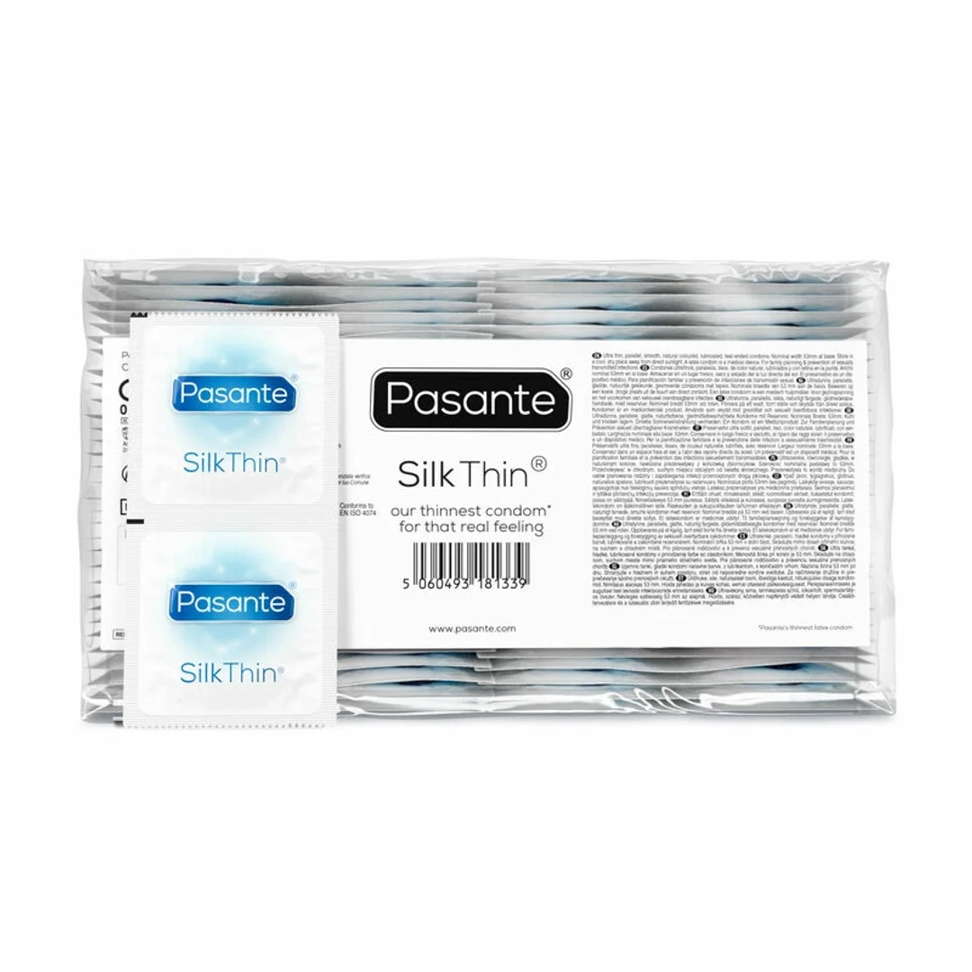 Pasante Silk Thin prezerwatywy ultra-cienkie 144 sztuki lateksowe