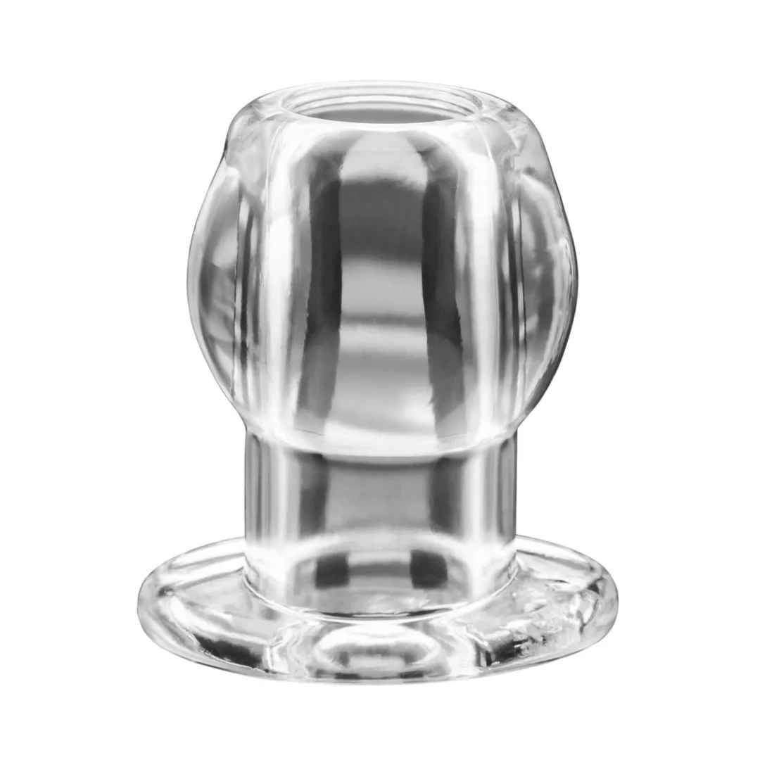 Perfect Fit Double Tunnel Plug Large Clear - anatomiczna podwojna zatyczka duża