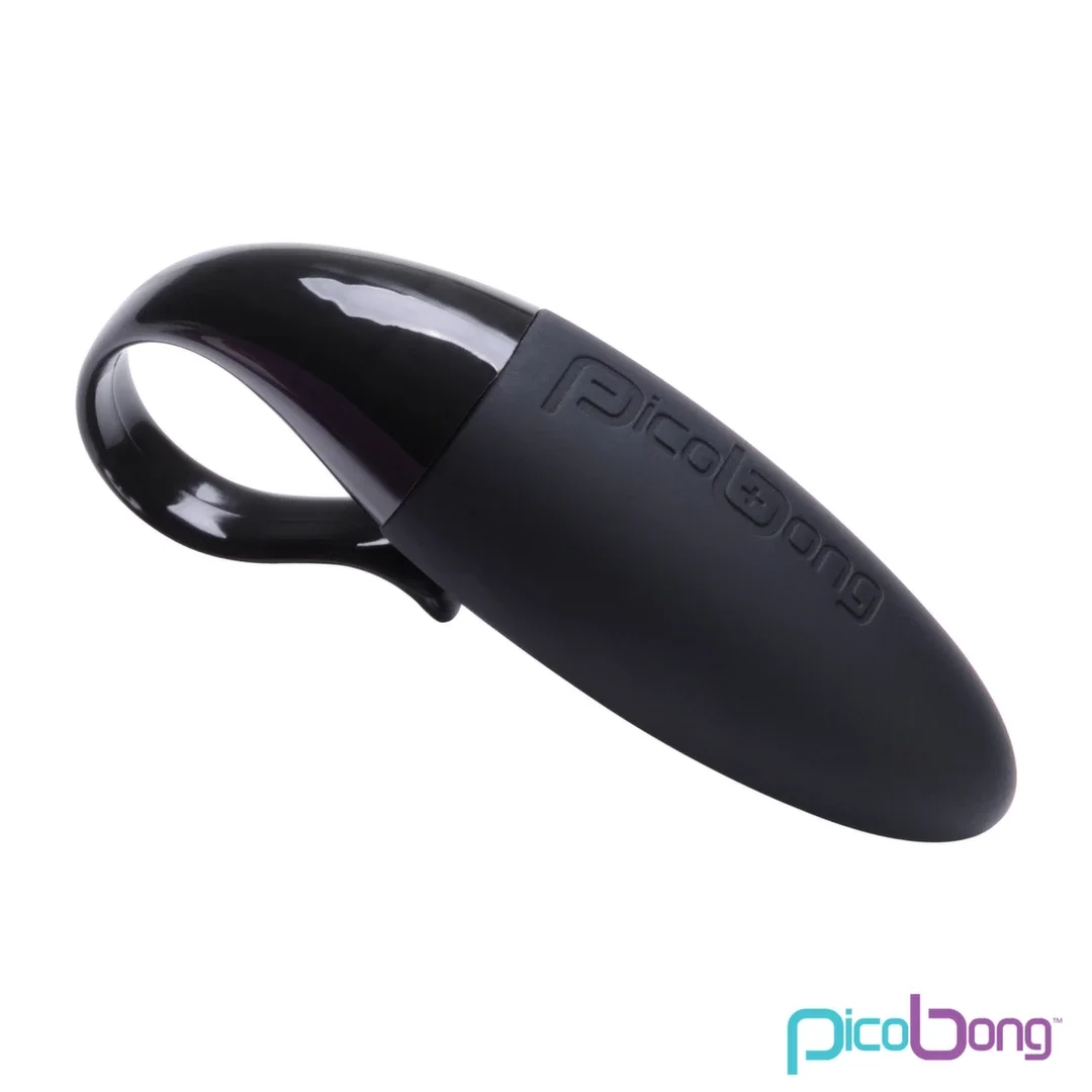Picobong Koa Black - elastyczny pierścień wibrujący, 98x44x28mm