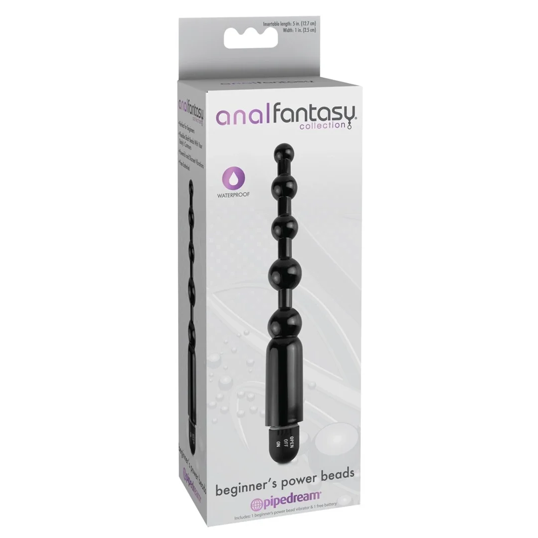 Pipedream Anal Fantasy Pro kulkowy wibrator analny 20cm czarny