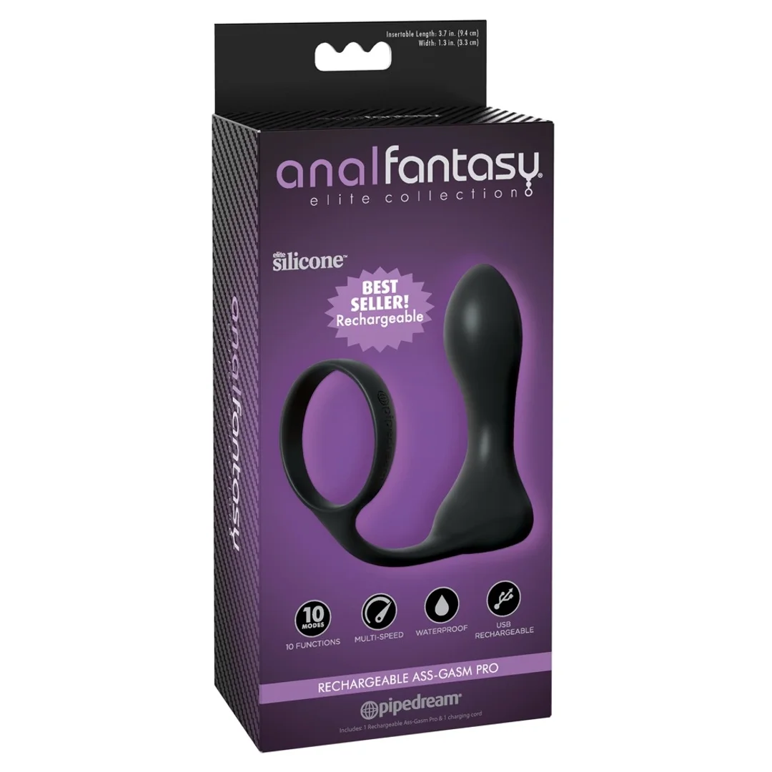 Pipedream Anal Fantasy Pro Plug & Ring - silikonowy korek z pierścieniem