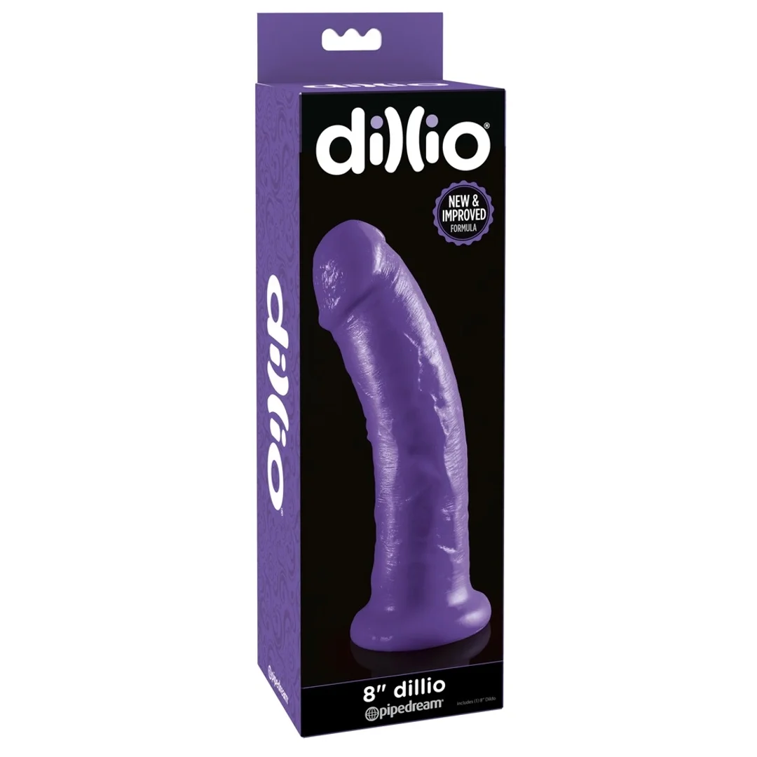 Pipedream Dillio Fioletowy Model Anatomiczny 21,6 cm z Podstawą