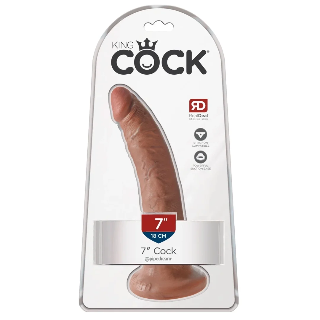 Pipedream King Cock 18 cm Jasny Model z Przyssawką i Teksturą