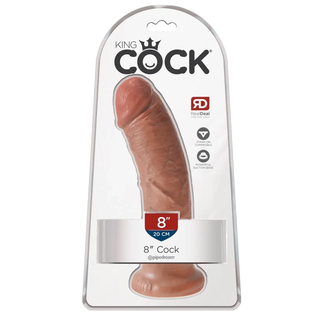 Pipedream King Cock model 20 cm z przyssawką jasny odcień skory