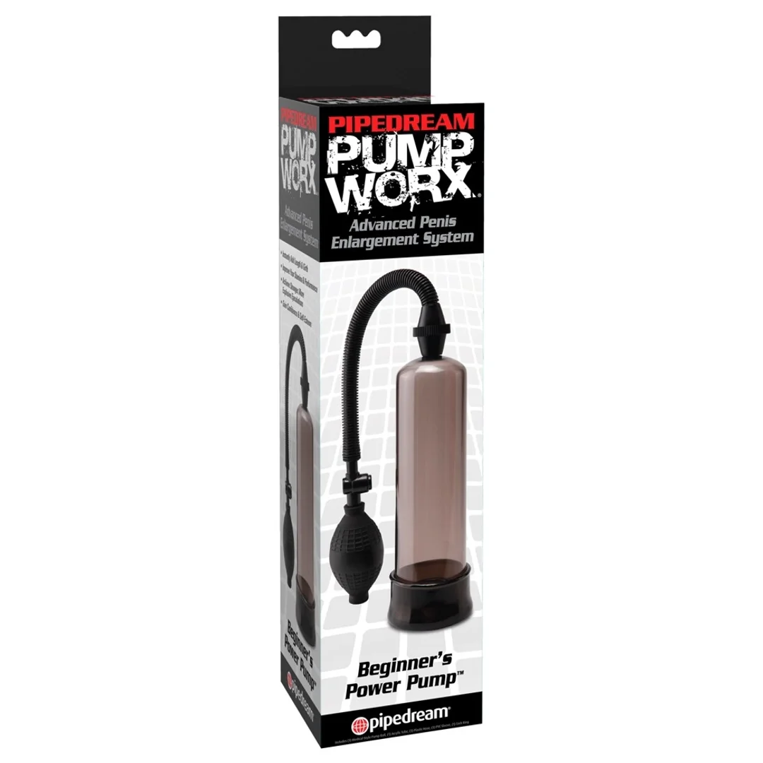 Pipedream Pump Worx Black Beginner - system prożniowy 19 cm O5 cm
