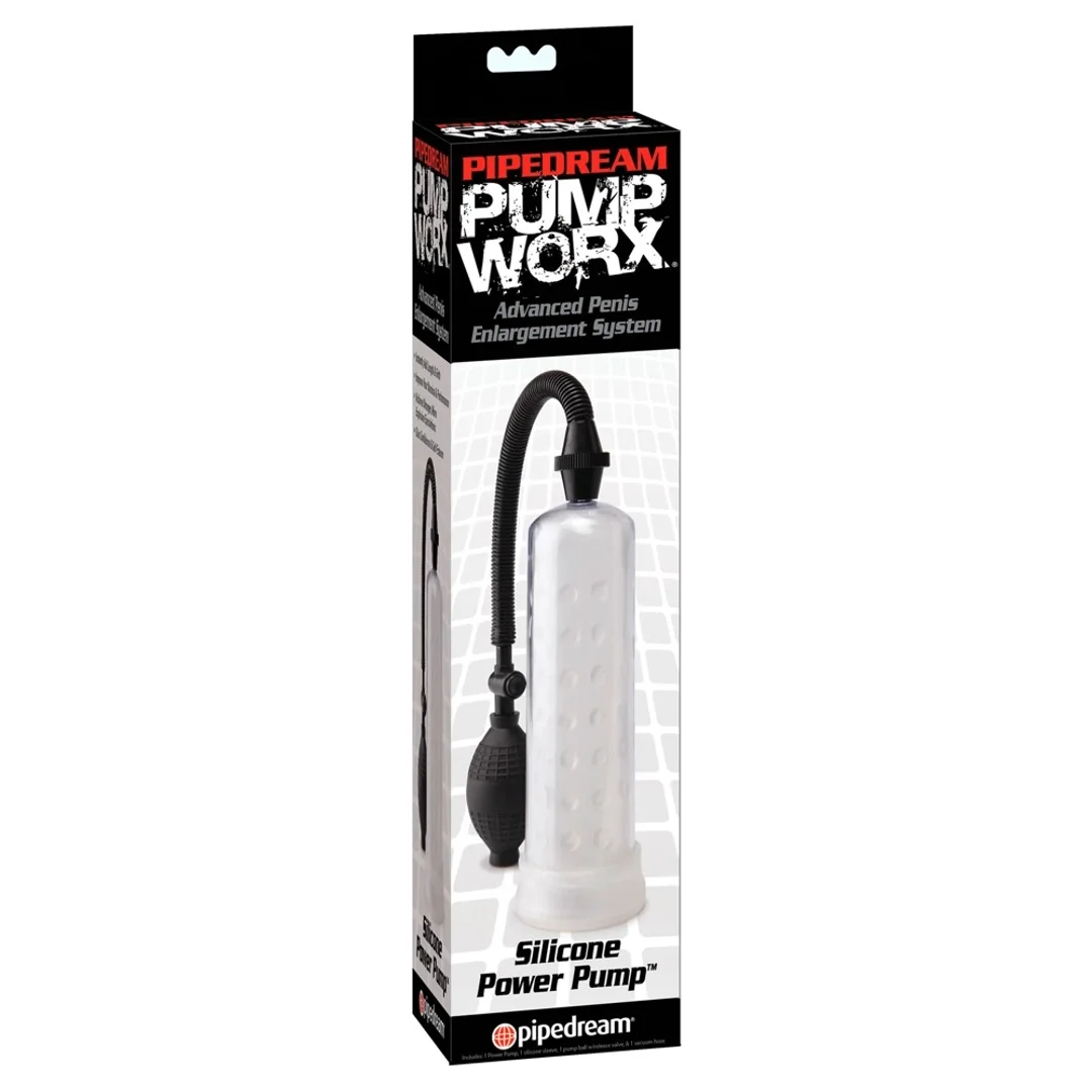 Pipedream Pump Worx Model Przezroczysty z Kulową Pompką i Zaworem 19,5 cm