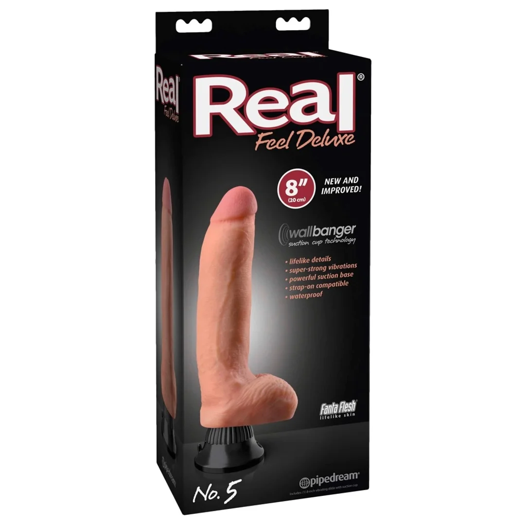 Pipedream Real Feel Deluxe 20 cm - Model z Fakturą Żył i Przyssawką
