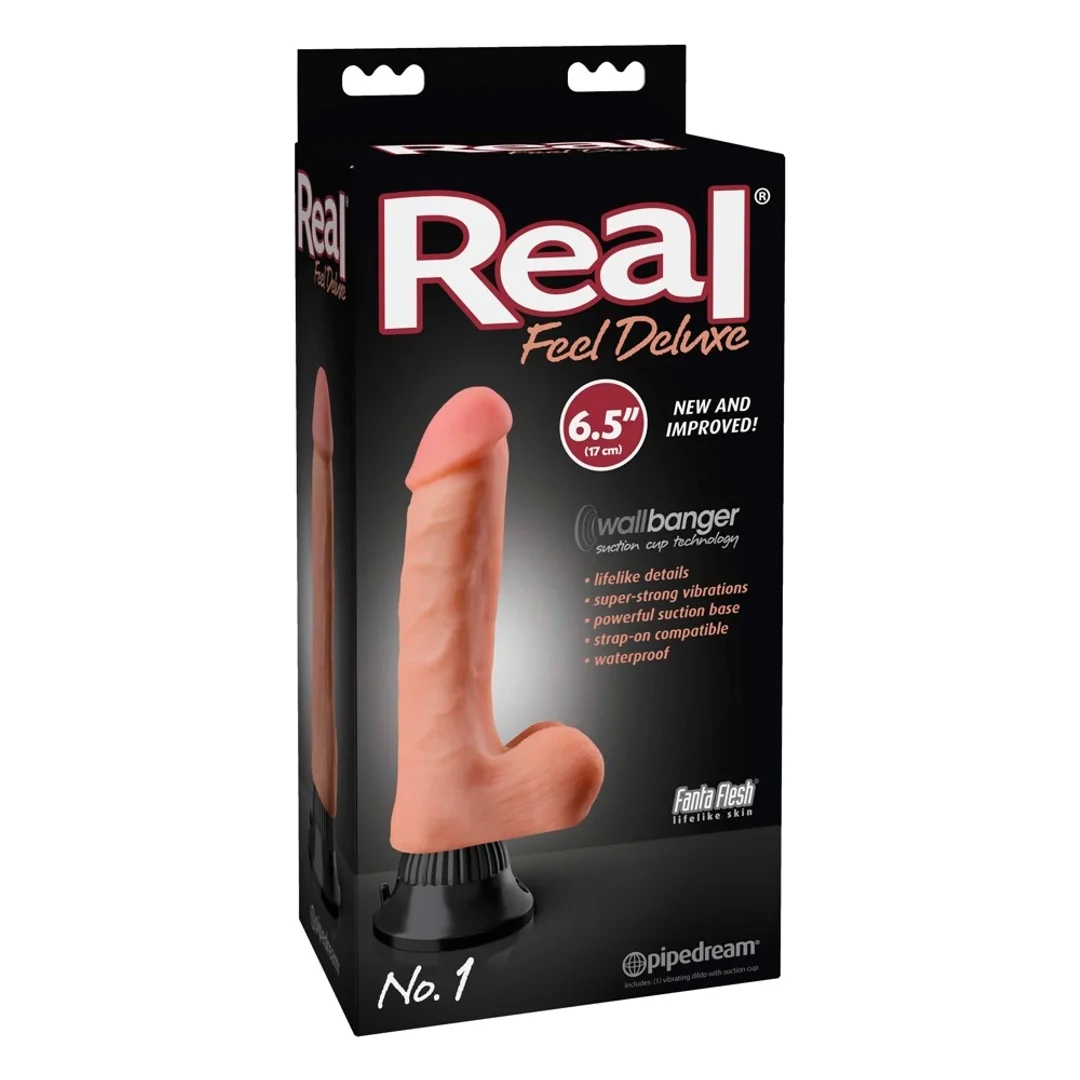 Pipedream Real Feel Deluxe 22 cm - naturalny model z powierzchnią żyłkowaną
