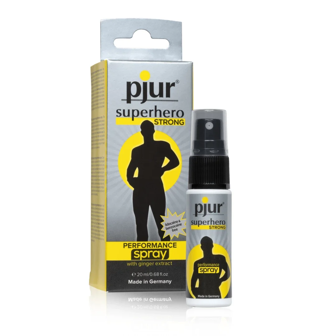 Pjur Superhero Strong Performance Spray z imbirem 20 ml - wydłużona formuła