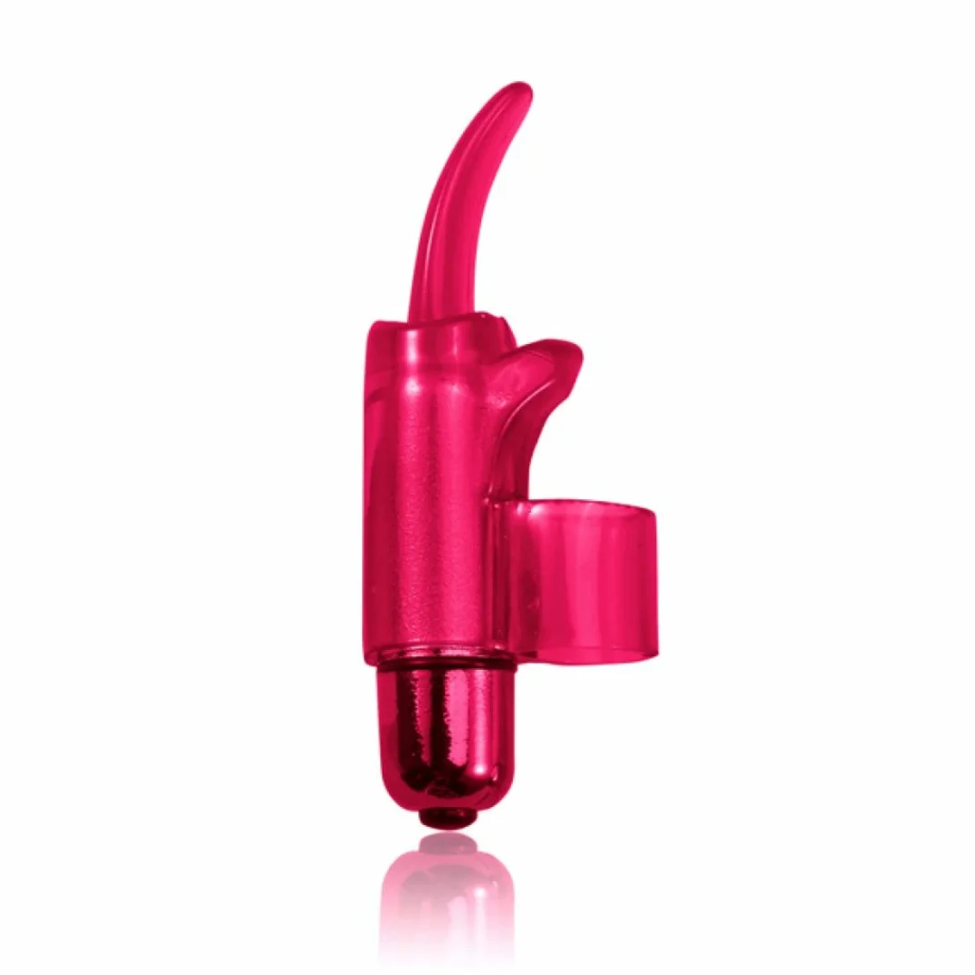 PowerBullet Tingling Tongue Pink - Wibrujący masażer na palec, rożowy