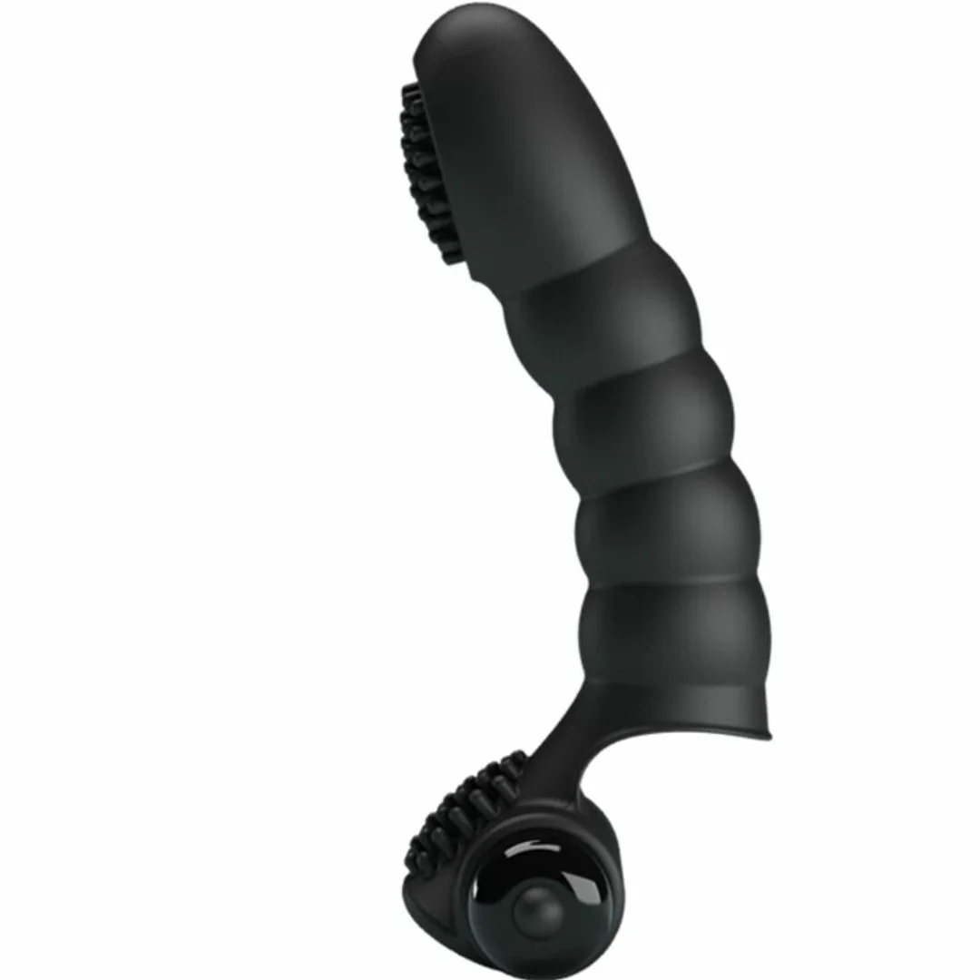 Pretty Love Alexander Finger - wibrujący masażer palcowy czarny 10 trybow